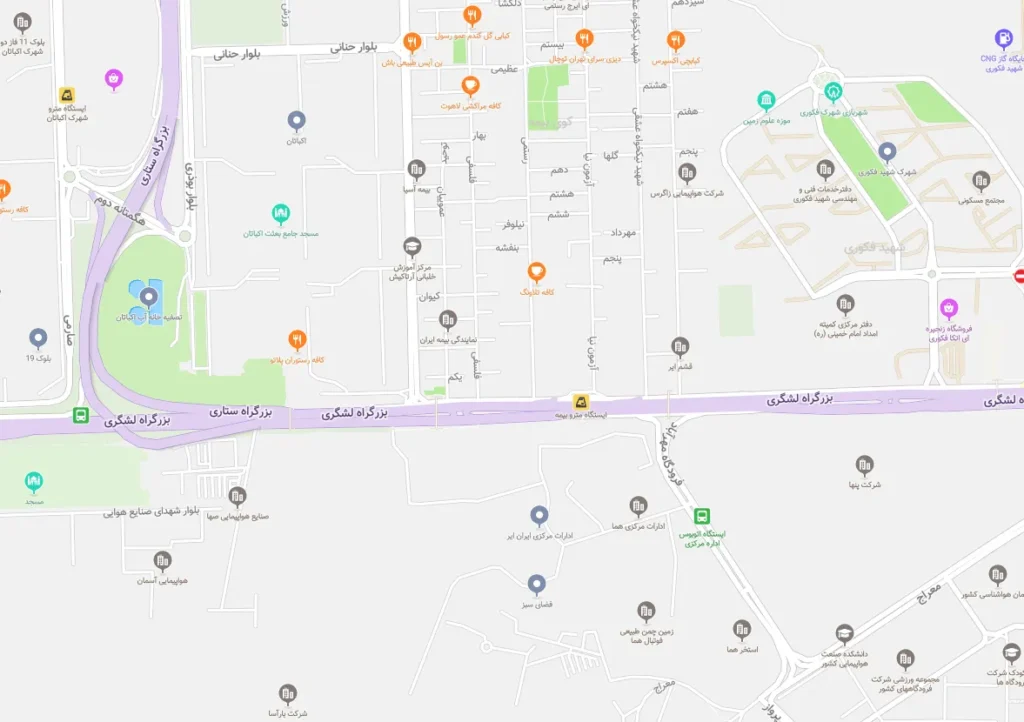 لوکیشن ما روی نقشه نشان